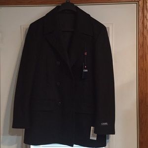 Chaps Size 38R Black Men’s Top Over Coat